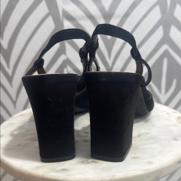 INC International Concepts Black Pointed Toe Slingback Heels - Picture 4 of 8